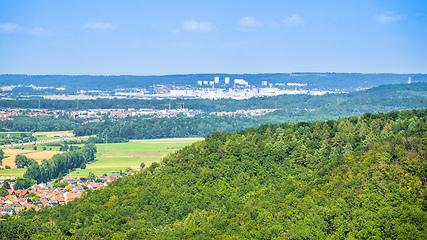 Image showing panoramic aerial view to Sindelfingen Germany