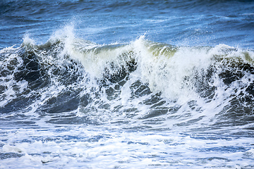 Image showing stormy ocean scenery background