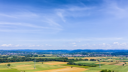 Image showing aerial view of Kaiserstuhl area south Germany