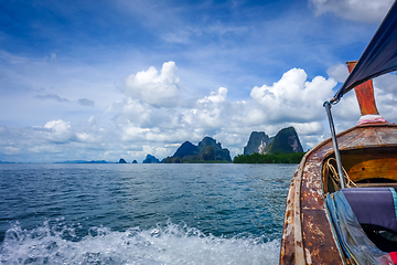 Image showing boat in Phang Nga Bay, Thailand