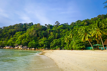 Image showing Teluk Pauh beach, Perhentian Islands, Terengganu, Malaysia