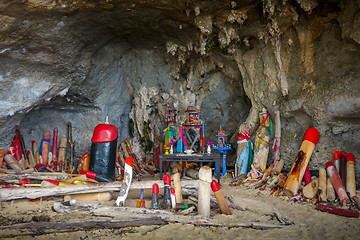 Image showing Phra Nang Cave temple, Krabi, Thailand