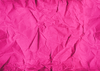 Image showing pink crumpled paper texture background