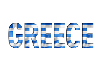 Image showing greek flag text font