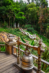 Image showing Wat Palad temple buildings, Chiang Mai, Thailand