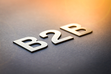 Image showing Word B2B written with white solid letters