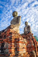 Image showing Buddha in Wat Chaiwatthanaram temple, Ayutthaya, Thailand