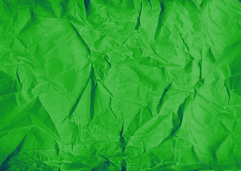 Image showing green crumpled paper texture background