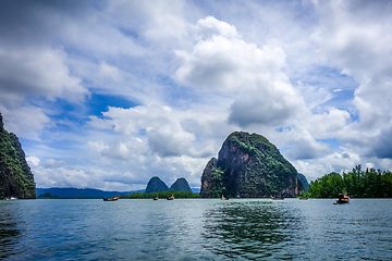 Image showing boat in Phang Nga Bay, Thailand