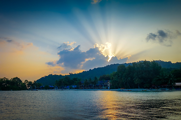 Image showing Sunset on Perhentian Islands, Terengganu, Malaysia