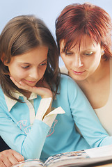 Image showing A mother with her daughter