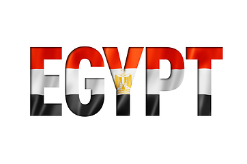 Image showing egyptian flag text font