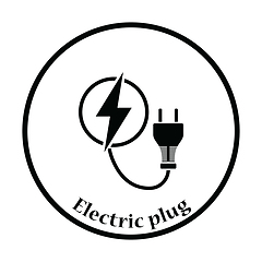 Image showing Electric plug icon