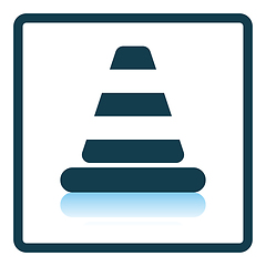 Image showing Icon of Traffic cone