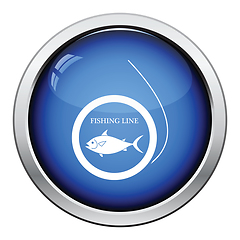 Image showing Icon of fishing line