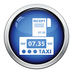 Image showing Taxi meter with receipt icon