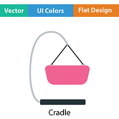 Image showing Baby hanged cradle icon