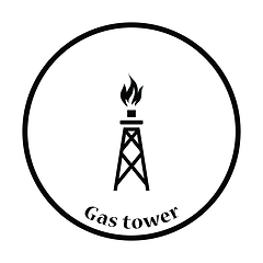 Image showing Gas tower icon