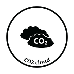 Image showing CO2 cloud icon