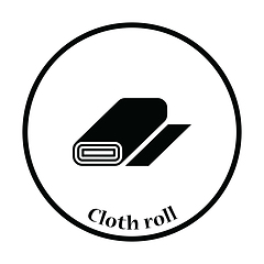 Image showing Tailor cloth roll icon