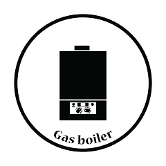 Image showing Gas boiler icon