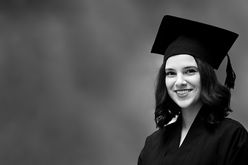 Image showing portrait of the student on graduation day