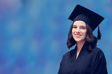 Image showing portrait of the student on graduation day