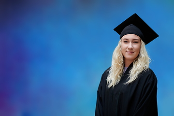 Image showing portrait of the student on graduation day