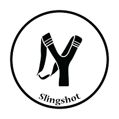 Image showing Hunting  slingshot  icon