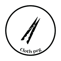 Image showing Cloth peg icon