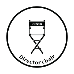 Image showing Director chair icon