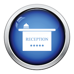 Image showing Hotel reception desk icon