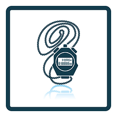 Image showing Icon of stopwatch