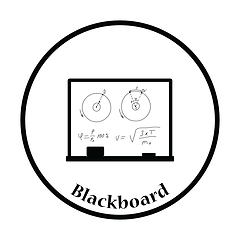 Image showing Icon of Classroom blackboard