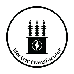 Image showing Electric transformer icon