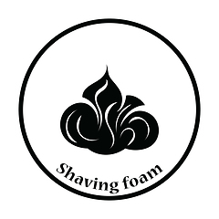 Image showing Shaving foam icon