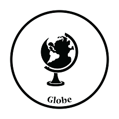 Image showing Icon of Globe