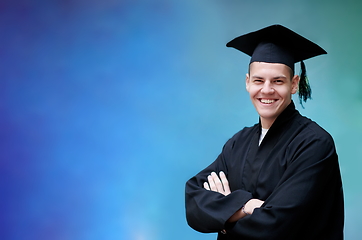 Image showing portrait of the student on graduation day