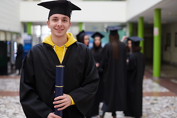 Image showing portrait of student during graduation day