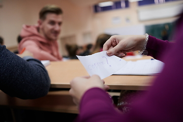 Image showing students arrange a coffee break