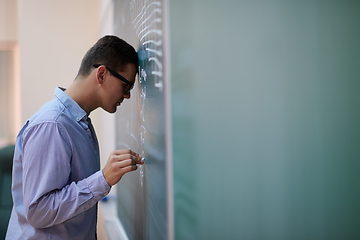 Image showing the student does the task on the board