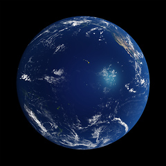 Image showing Planet Earth done with NASA textures