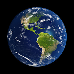 Image showing Planet Earth done with NASA textures