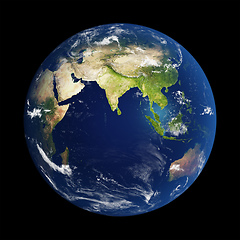 Image showing Planet Earth done with NASA textures