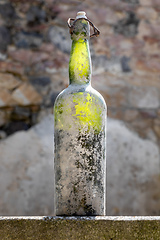 Image showing dirty old wine bottle