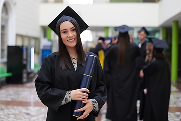 Image showing portrait of student during graduation day