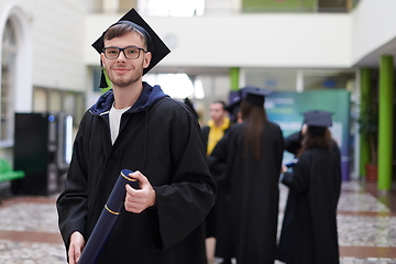 Image showing portrait of student during graduation day