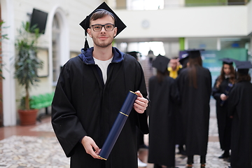 Image showing portrait of student during graduation day