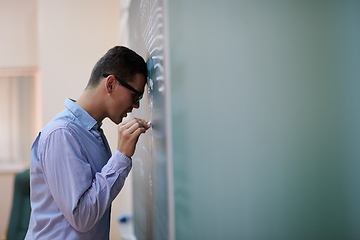 Image showing the student does the task on the board