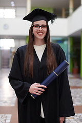 Image showing portrait of student during graduation day